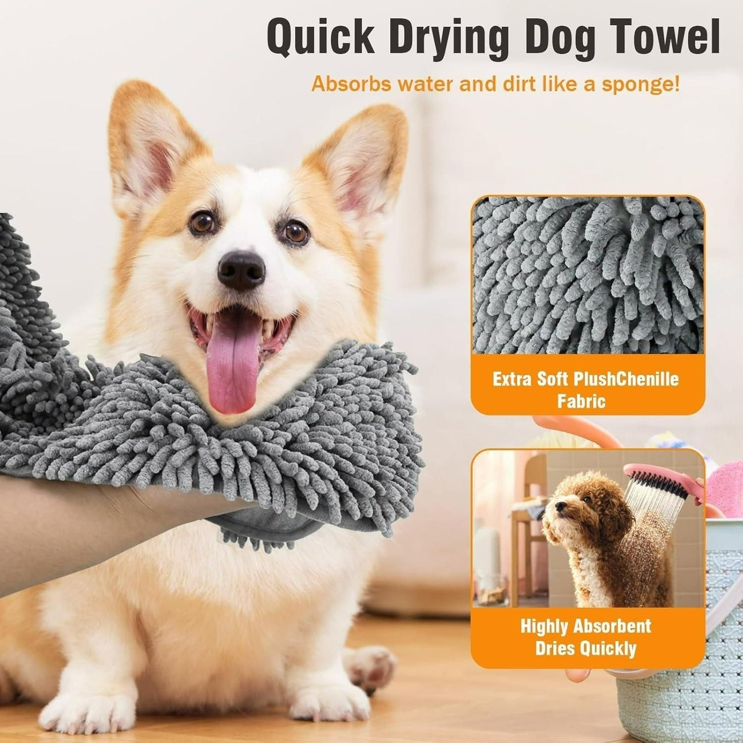 PETCARE™ Microfiber Towel for Drying Dogs